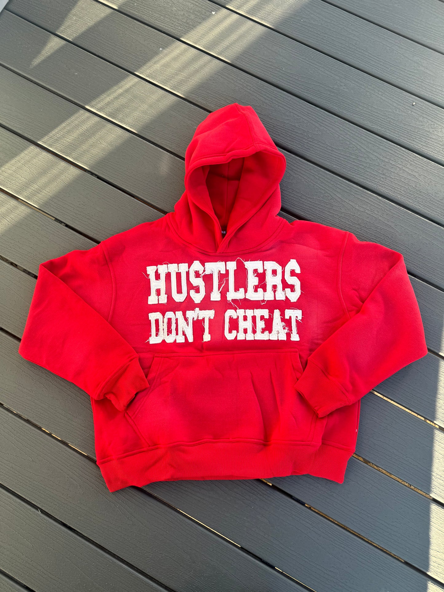 "Hustlers Don't Cheat" Hoodie (Red)