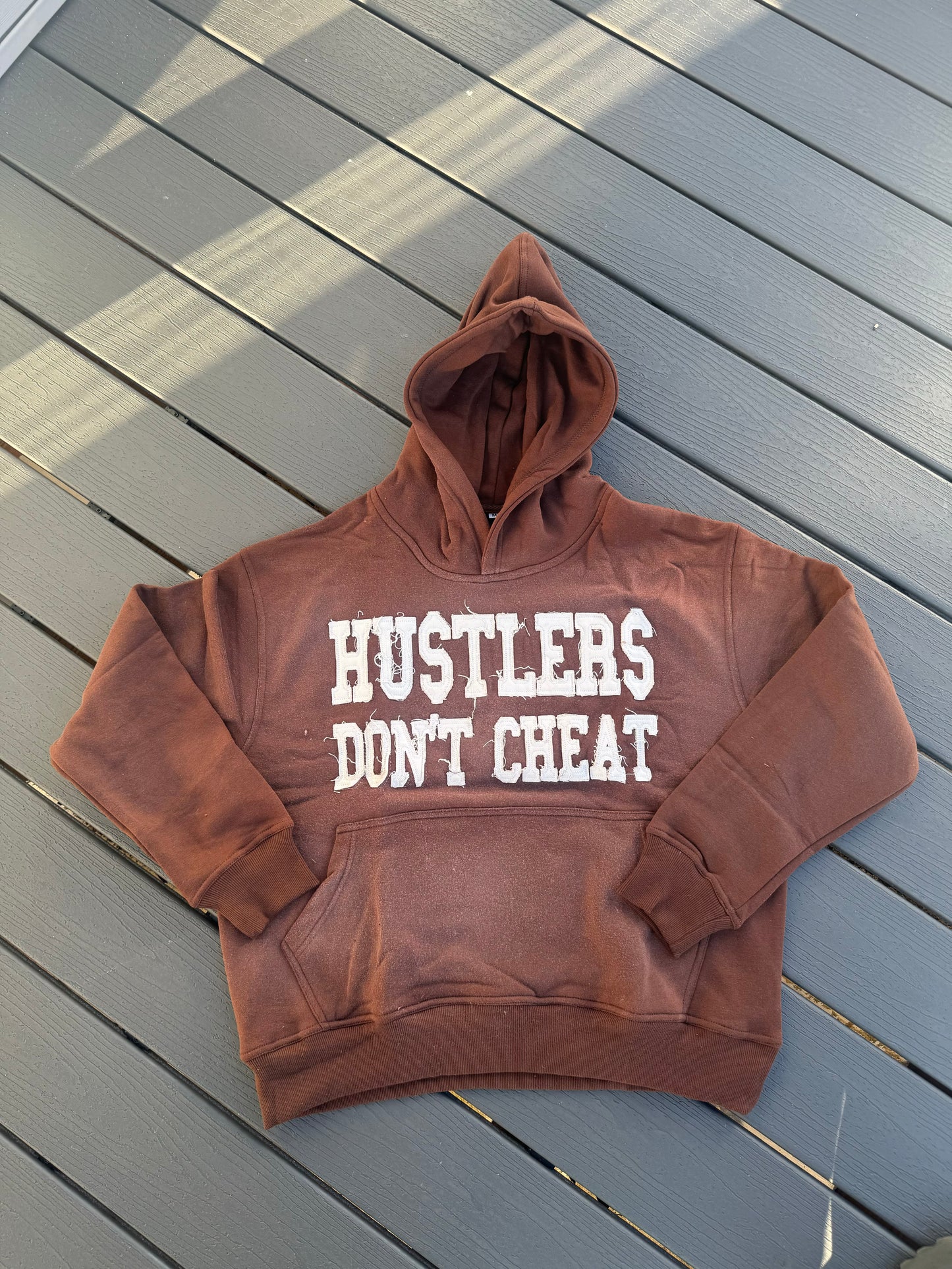 "Hustlers Don't Cheat" Hoodie (Brown)